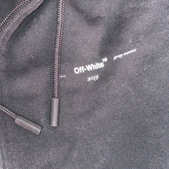Off white multicolor oil monet painting zip hoodie XXS NWOT - Picture 7 of 9